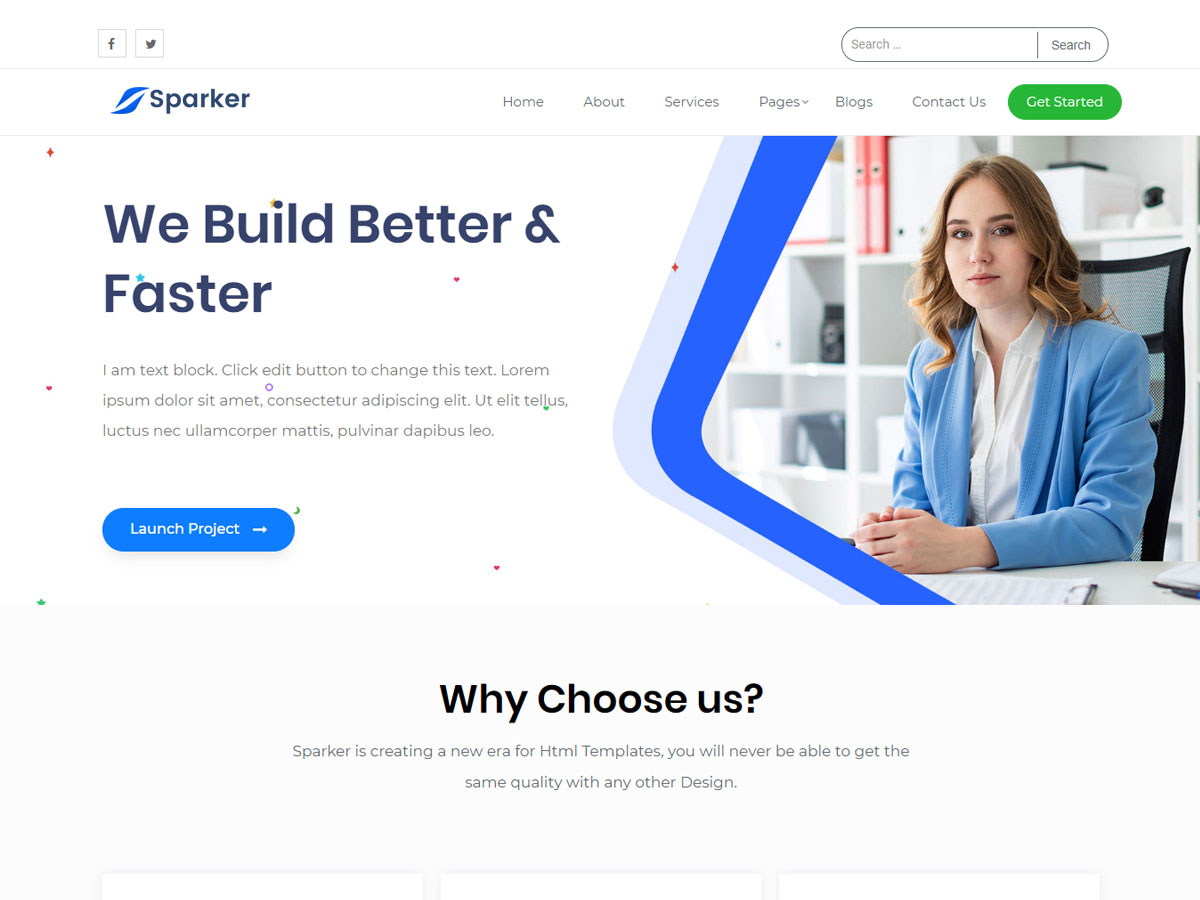 Sparker Free WordPress Themes 