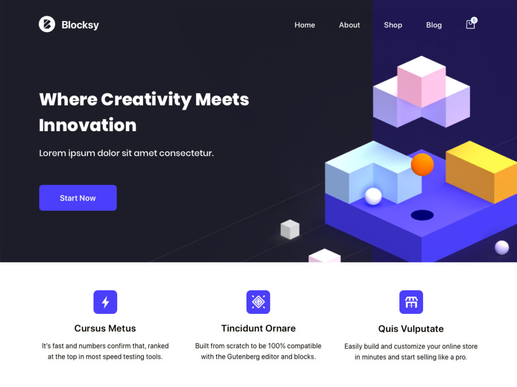 Blocksy Minimalist WordPress Theme